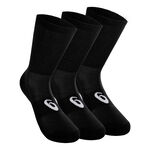 Vêtements ASICS ASICS Crew Chaussettes De Sport Pack De 3-Noir,Blanc
