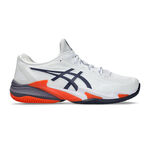 Chaussures de tennis ASICS ASICS Court FF 3 Chaussure Terre Battue Hommes-Blanc,Bleu Fonc&eacute;