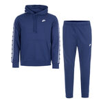 Vêtements Nike Nike Club Fleece GX Survêtement Hommes - bleu foncé, blanc