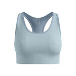 V&ecirc;tements Odlo Odlo Seamless Medium Padded Sport Soutien-gorge sport Femmes-bleu clair