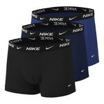 Vêtements Nike Nike Everyday Cotton Strech Trunk Caleçon Pack De 3 Hommes-Bleu Foncé,Bleu