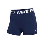 Vêtements Nike Nike Pro 3in Short Avec Poche-balles Femmes-Bleu Foncé,Bleu Foncé