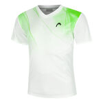Vêtements HEAD HEAD Topspin T-shirt Hommes-Blanc,Vert