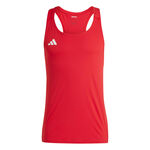 V&ecirc;tements adidas adidas adizero Essential Maillot de course Hommes-rouge