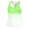 Crew Gradiant Débardeur Tank Top Femmes-Vert Fluo,Blanc