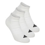 adidas adidas Essentials Low 3P Chaussettes de tennis - Pack de 3 Unisex-blanc, noir
