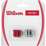 Accessoires raquettes Wilson Wilson Pro Feel Antivibrateur Pack De 2 Unités-Argent,Rouge