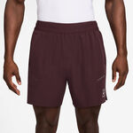 Vêtements Nike Nike Court Dri-FIT Advantage 6in Shorts Hommes - rouge foncé, blanc