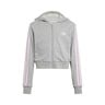 Essentials Crop Gilet En Coton Enfants-Gris