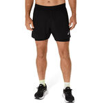 V&ecirc;tements ASICS ASICS Core 2in1 5in Short de running Hommes-noir, noir