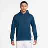 Court Dri-Fit Heritage Sweat À Capuche Hommes-Bleu Gris