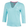 Crew 2.0 V-Neck Haut manches longues Femmes-turquoise