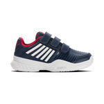 Chaussures de tennis K-Swiss K-Swiss Court Express Strap Omni Chaussures Toutes Surfaces Enfants-Bleu Foncé,Blanc