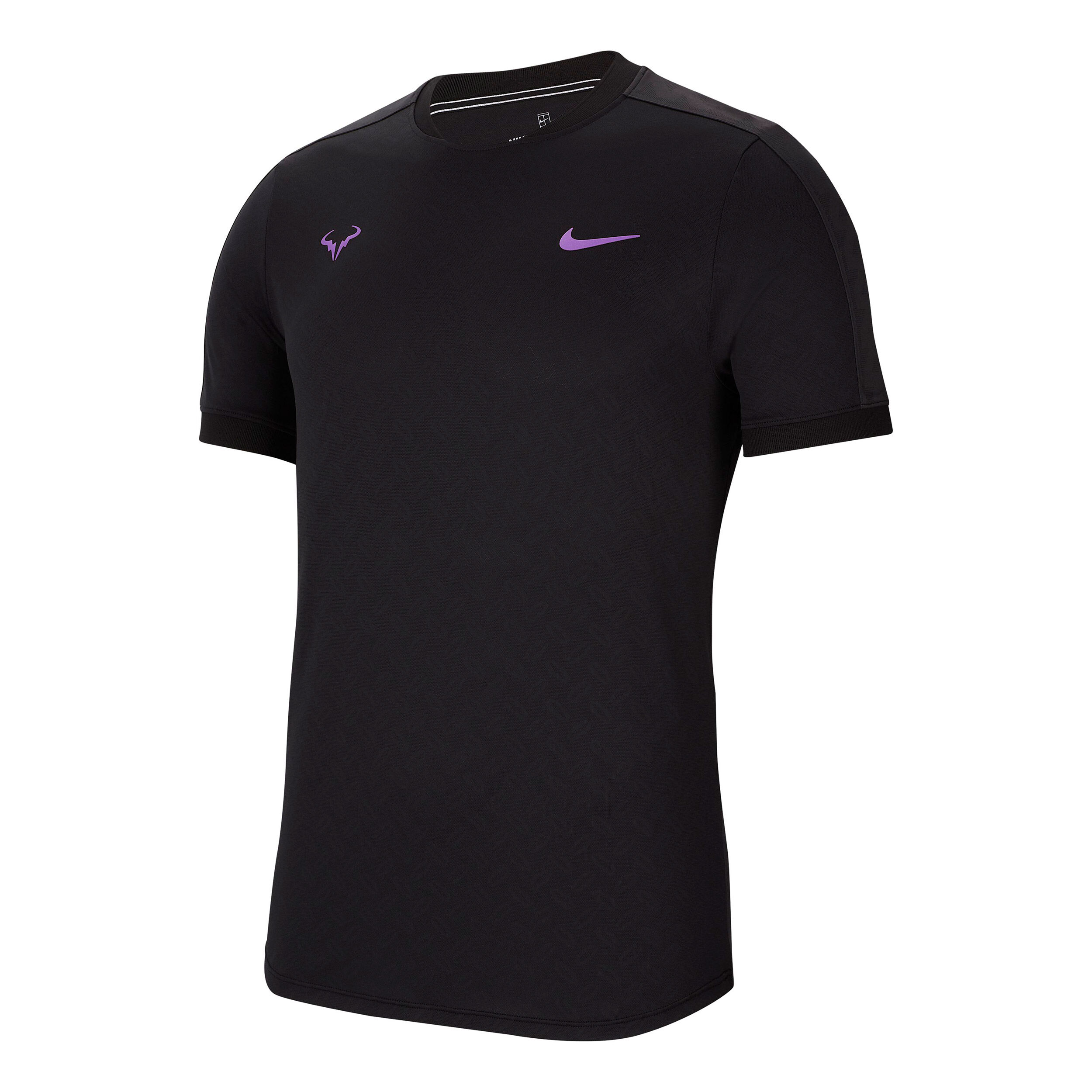 Buy Nike Rafael Nadal Court Aero React T shirt Hommes Noir Violet online Tennis Point CH