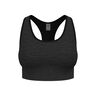 Seamless Medium Padded Sport Soutien-gorge sport Femmes-noir