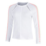 Vêtements Lucky in Love Lucky in Love Sunset Spin Haut Manches Longues Femmes-Blanc,Orange