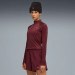 Vêtements Puma Puma Velocity Cloudspun 1/4 Zip Maillot De Course Femmes-Rouge