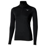 V&ecirc;tements Mizuno Mizuno Core Impulse Half Zip Maillot de course Femmes-noir
