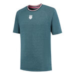 V&ecirc;tements K-Swiss K-Swiss Hypercourt Melange T-shirt Hommes-Bleu Petrol