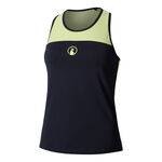 V&ecirc;tements Quiet Please Quiet Please Perspectives Racerback D&eacute;bardeur Tank Top Femmes-Bleu Fonc&eacute;