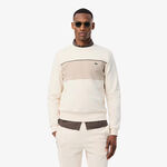 Lacoste Lacoste Sweatshirt Sweat-shirt Hommes-cr&egrave;me, vert