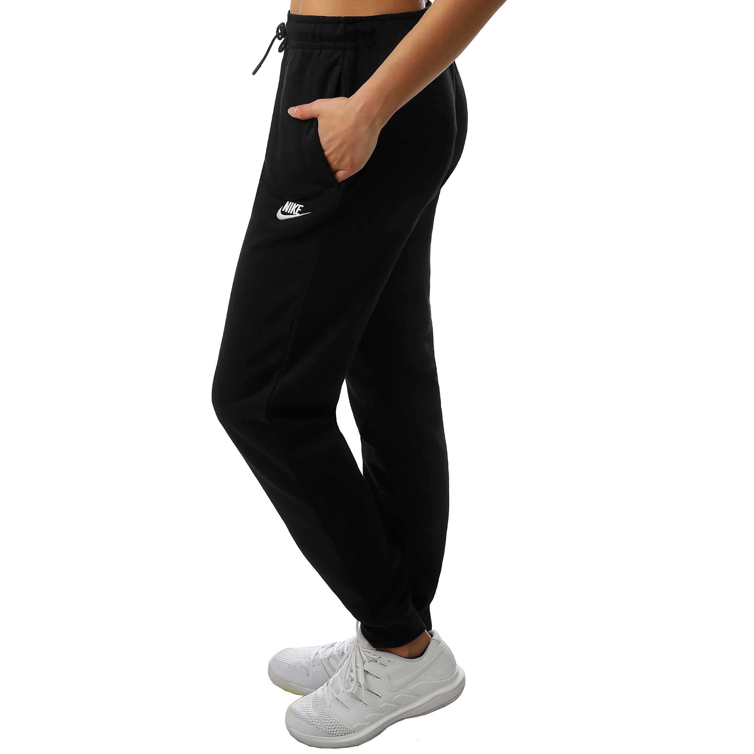 Sportswear Essential Pantalon Surv tement Femmes Noir Blanc