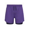 Zeroweight 5in 2in1 Short de running Hommes-violet