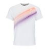 Performance T-shirt Hommes-Blanc,Orange