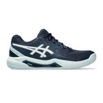 Chaussures de tennis ASICS ASICS Gel-Dedicate 8 Clay Chaussure terre battue Femmes-bleu fonc&eacute;, blanc