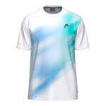V&ecirc;tements HEAD HEAD Topspin T-shirt Hommes - turquoise, blanc