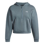 Vêtements Under Armour Under Armour Rival Fleece  Piped Half-Zip Sweat-shirt Femmes-blanc