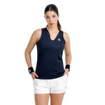 V&ecirc;tements de tennis BIDI BADU BIDI BADU Crew 2.0 V-Neck D&eacute;bardeur tank top Femmes-bleu fonc&eacute;