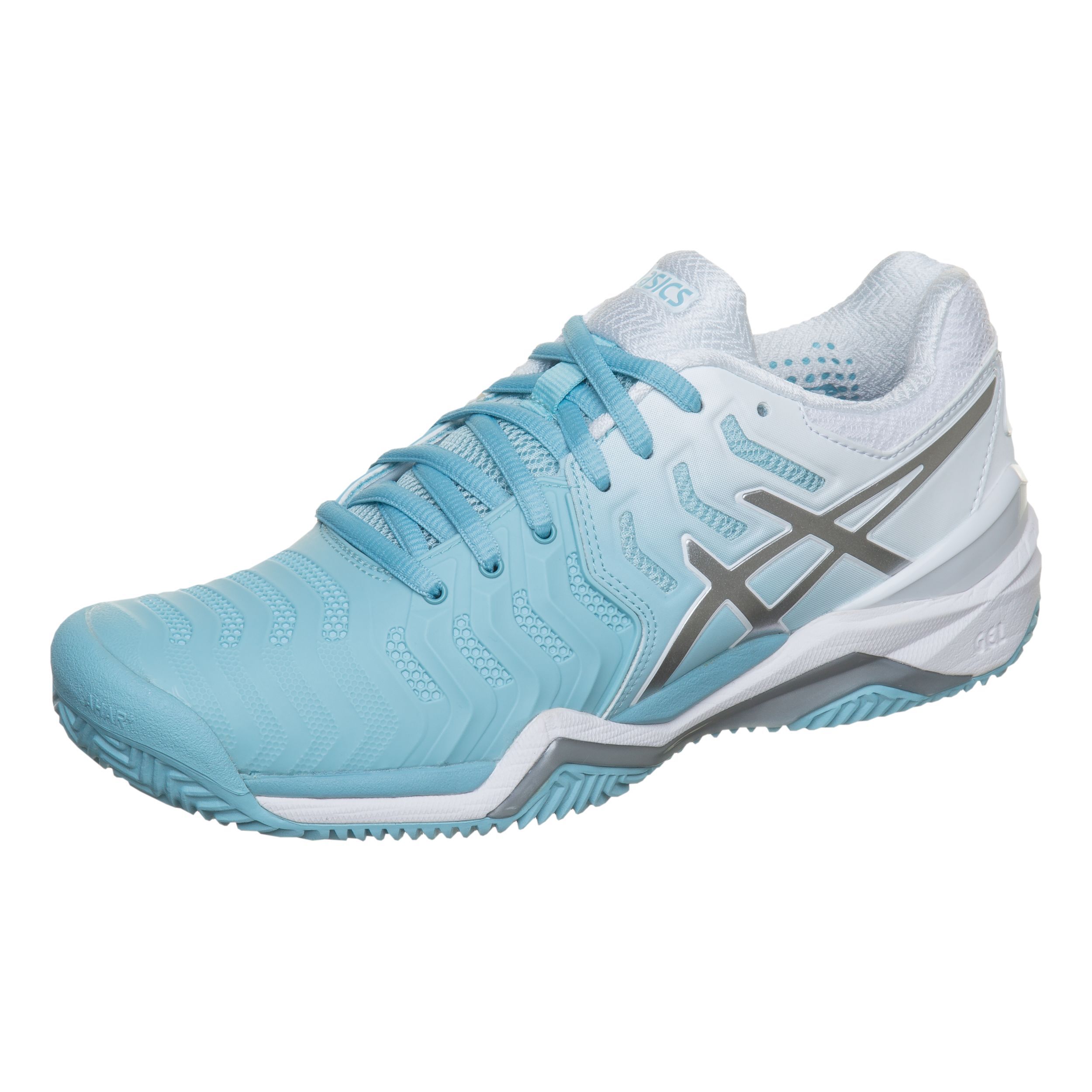 Buy ASICS Gel Resolution 7 Clay Chaussure Terre Battue Femmes Mint Argent online Tennis Point CH