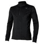 Vêtements Mizuno Mizuno Active Warmalite Half Zip Maillot De Course Hommes-Noir