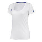 Vêtements Babolat Babolat Play Cap Sleeve T-shirt Filles-Blanc
