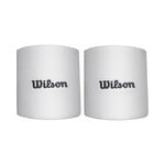 Vêtements de tennis Wilson Wilson Terry Logo Poignet Unisex - blanc, 