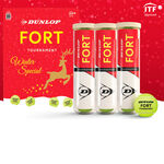 Balles de tennis Dunlop Dunlop Fort Tournament Christmas Special 3 Tubes de 4