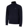 Urban Lifestyle Half Zip Haut Manches Longues Hommes-Bleu Foncé