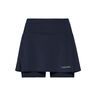 Club Basic Jupe Femmes-Bleu Foncé,Gris