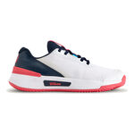 Chaussures de tennis Wilson Wilson Intrigue Pro Chaussure Terre Battue Femmes-Blanc,Bleu Fonc&eacute;