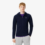 V&ecirc;tements Lacoste Lacoste Full Zip Gilet en coton Hommes-bleu fonc&eacute;