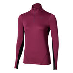 V&ecirc;tements Mizuno Mizuno Tech Thermal Charge Half Zip Maillot De Course Femmes-Violet