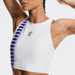 V&ecirc;tements de tennis On On Court Crop Edge D&eacute;bardeur tank top Femmes - blanc, noir