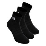 adidas adidas Essentials Ankle 3P Chaussettes de tennis - Pack de 3 Unisex-noir