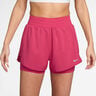 Dri-Fit One Mid Rise 2in1 3in Shorts Femmes - berry, argent
