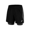 Road 2in1 5in Short De Running Hommes-Noir,Gris Foncé