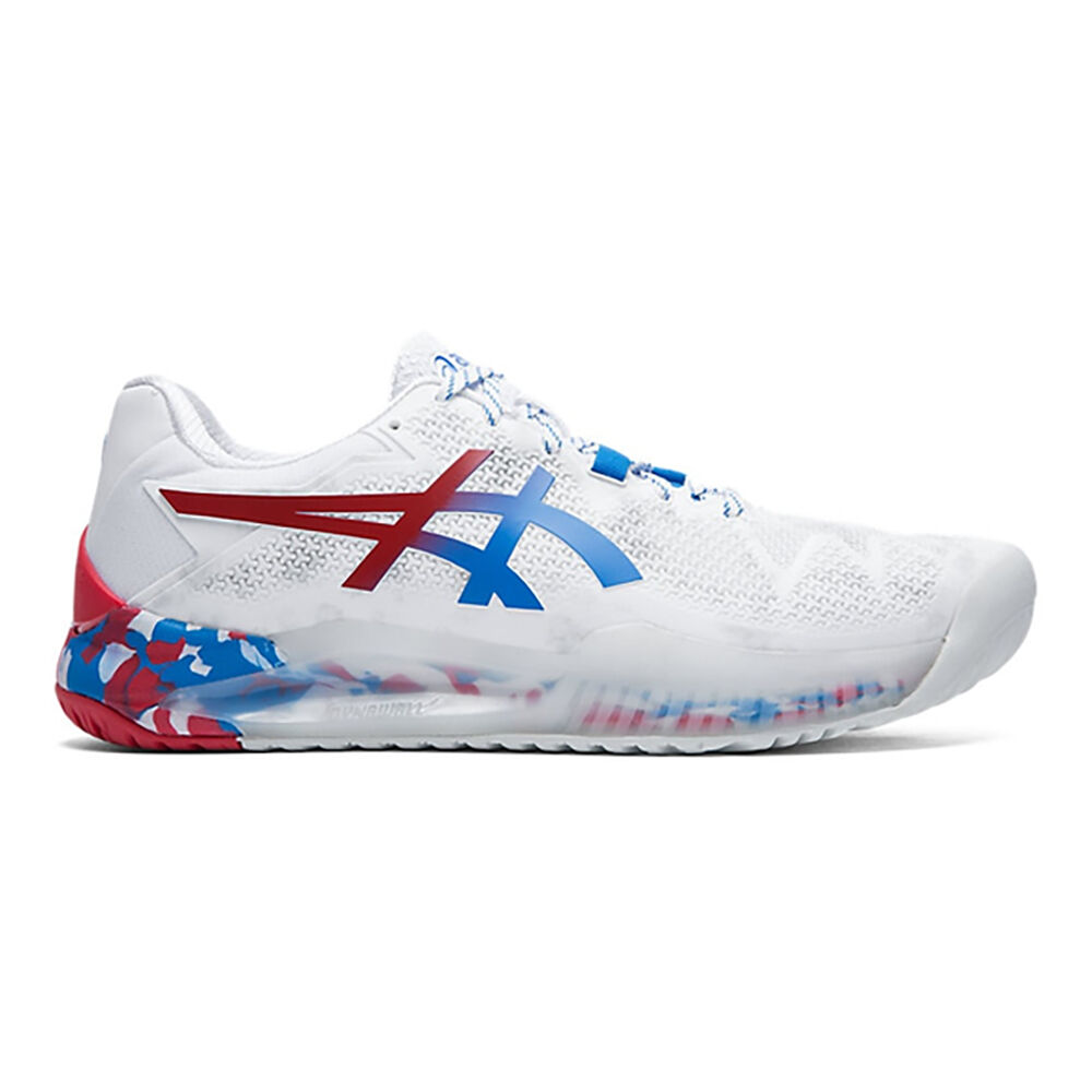 Buy ASICS Gel Resolution 8 L.E. Chaussure Tout Terrain Hommes Blanc Rouge online Tennis Point CH
