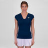 Crew V-Neck T-shirt Femmes-Bleu Foncé