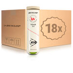 Balle de tennis Dunlop Dunlop WTV TOUR 3.0 Tube de 4 