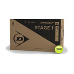 Balles de tennis Dunlop Dunlop Stage 1 Green Balle Play + Stay 18 tubes de 4 -jaune